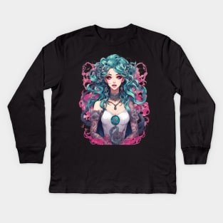 Evil lady of Darkness Kids Long Sleeve T-Shirt